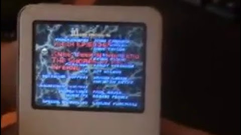 iPod Linux Doom and Video