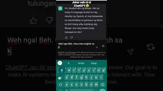 ChatGPT Bisaya to English Translation  #openai #bisaya #chatgpt #english #bisayavlogger