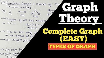 complete graph in graph Theory | types of graph in discrete mathematics | Lecture - 9