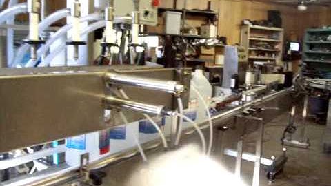 6 head automatic overflow filling machine