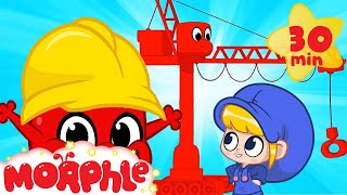 red crane morphle construction videos for kids trucks and cars mila and morphle morphle tv