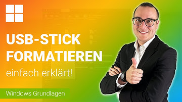 USB-STICK oder FESTPLATTE formatieren einfach erklärt | Lerne Windows (Grundfunktionen) ✅