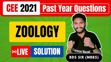 Zoology - MBBS CEE 2021 | Memory based questions discussion | Entrance Nepal