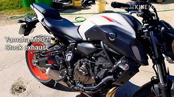Yamaha Mt 07 Stock exhaust mod...