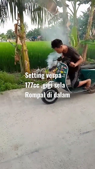 Gara gara salah setting,mesin Vespa 177cc tune up jebol silang 4 di dalam😩😩#vespabalap #vespaffa