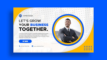 Professional Marketing Website Banner Design in Photoshop CC 2022