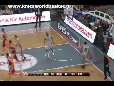 Brose Bamberg Lottomatica Roma 67 68 highlights Euroleague 2011 Regular Season Game 6 Basketball 25 11 10