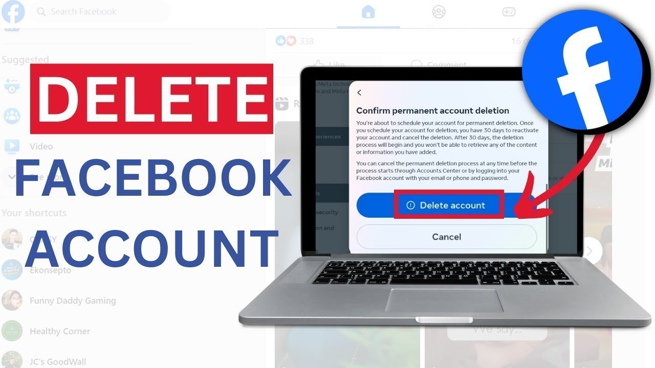 How To DELETE FACEBOOK Account PC 2025 YouTube
