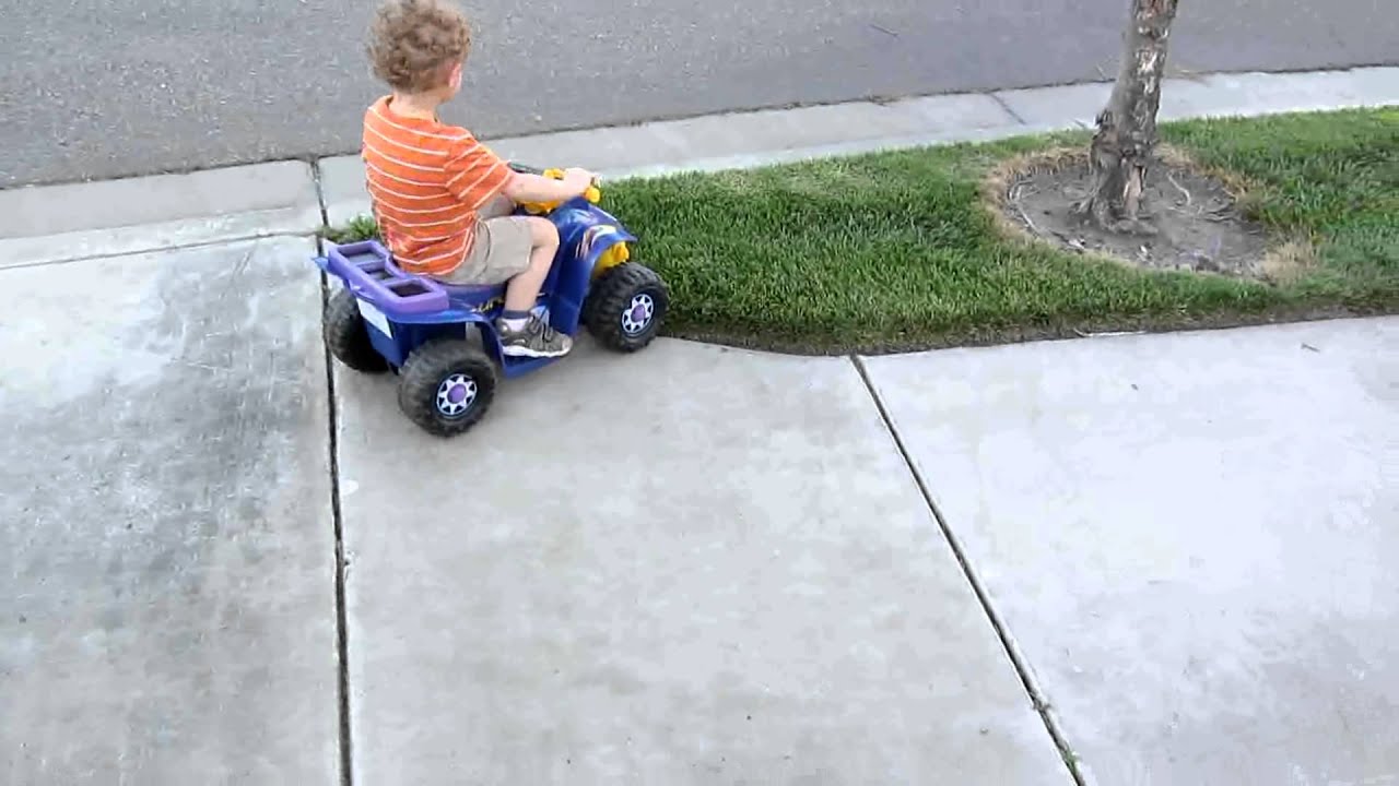 Power wheels quad 6v lead acid to 11.1v Lipo part 1 YouTube