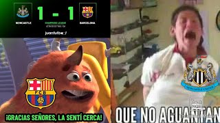 Memes Newclastle 1 Fc Barcelona 1 Ida Octavos De Final Champions League 2026