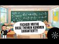 Diese Themen kommen IMMER im Fachabitur Mathe | 8 Jahre Analyse | FOS/BOS Bayern