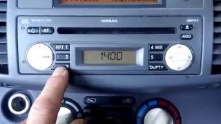 Nissan Micra - How To Enter The Radio Code. - Youtube