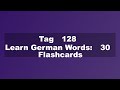 Learn German Words: 30 Flashcards