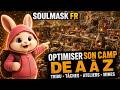 SOULMASK FR 🏕️ Optimiser son camp de A à Z : tribu, tâches, ateliers et mines !