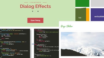 Pogo Slider, ES5 to ES6, Dialog Effects