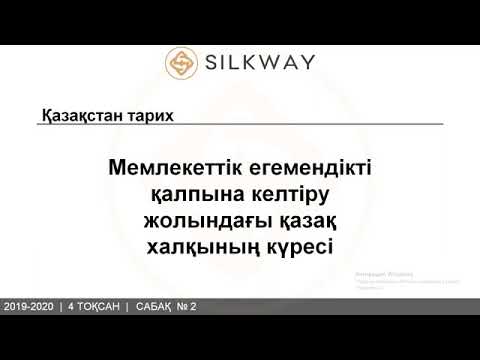 Бейне: Елді қалпына келтіру жоспары