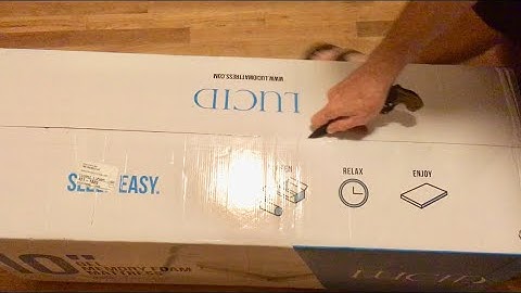 Lucid Mattress Unboxing