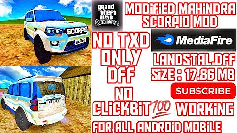 Modified Mahindra Scorpio Mod For Gta San Android | Dff Only | BY SZG | Gta San Mods 2021