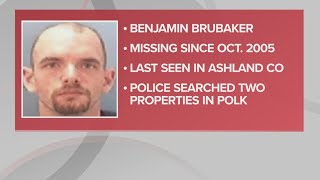 Ashland County Sheriff's Office confirms search of 2 properties in case of man missing since 2005