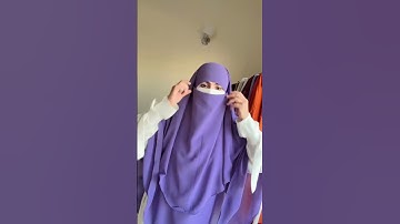 Khimar (Abeerah) three lyer tutorial #muslimah #elegant #hijab #short #simple