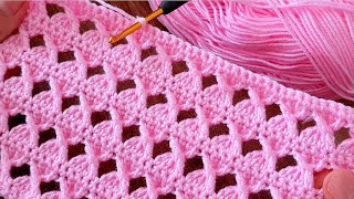 ОЧЕНЬ ПРОСТОЙ узор крючком для начинающих! 👍👼Отличное вязание крючком детских одеял и жилетов