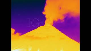 Timelapse del volcán Cotopaxi, cámara infrarroja Rumiñahui, 04/01/2023