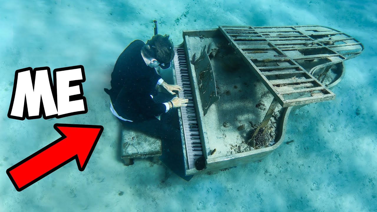 ⁣I Played MrBeast's Song Underwater