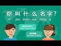 "What's your name?" in Chinese #Day 3 Nǐ jiào shén me míng zi (Free Chinese Lesson)