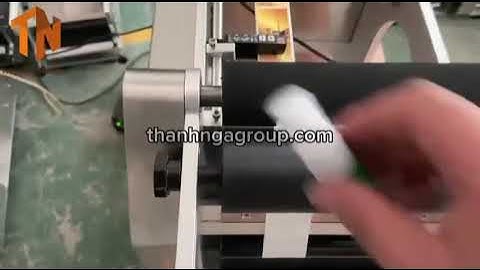Máy dán tem nhãn chai tròn bán tự động + in date |Giải pháp đóng gói chuyên nghiệp – Thanh Nga Group