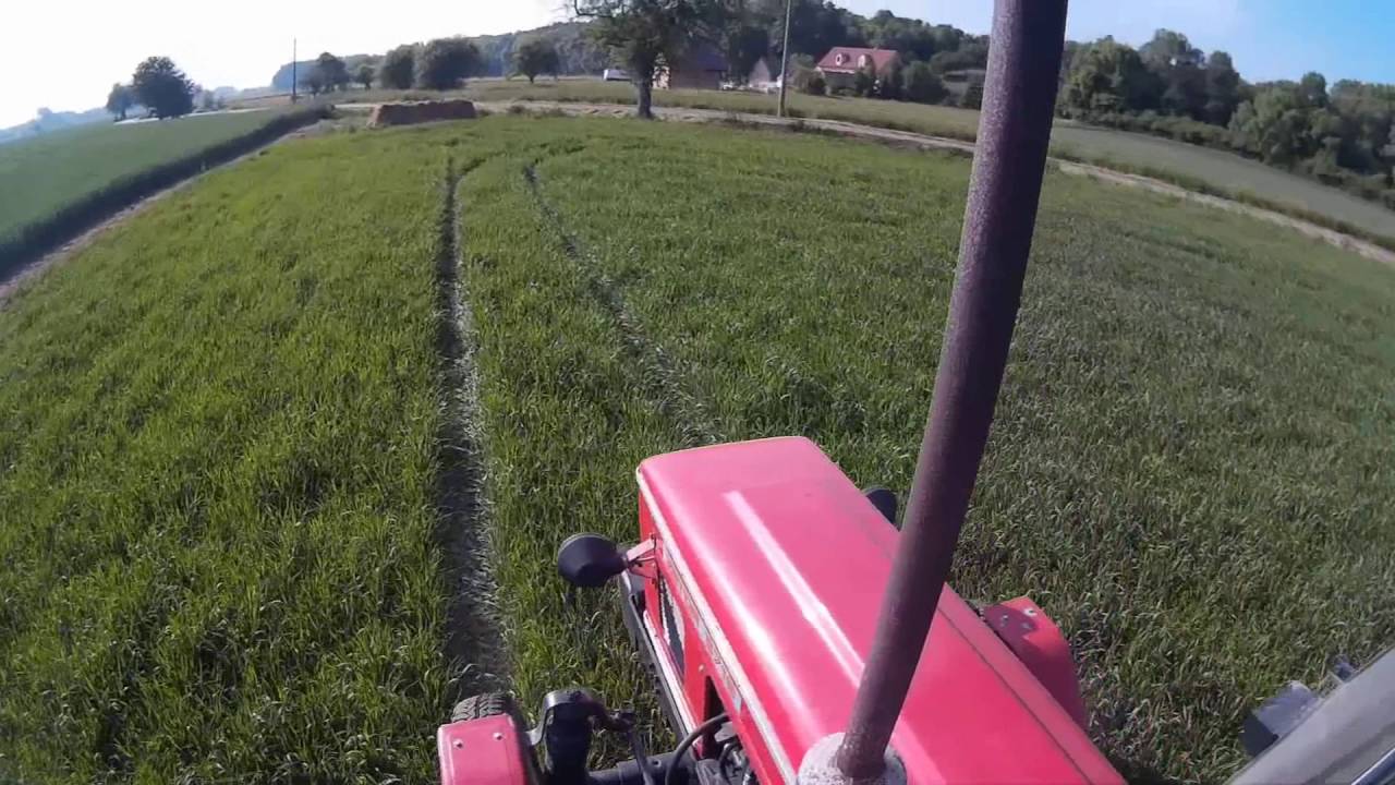 ZETOR 5718 Postřik pšenice Pohled z rámu kabiny *ORIGINAL SOUND 1080p HD*