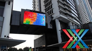 VuePix install at Circle on Cavill, Gold Coast, Australia - Timelapse