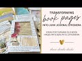 Transform Old Book Pages into Junk Journal Ephemera