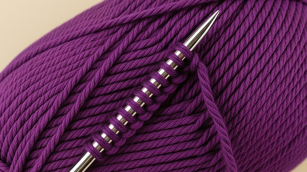 HAVE YOU EVER MADE THIS THE MOST BEAUTIFUL 🩷 AND EASIEST QUICK KNITTING STITCH?