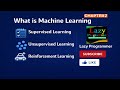 Machine Learning & Types-Supervised Unsupervised & Reinforcement Learning | Lazy Programmer (Part 2)