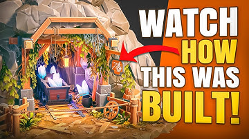 I Spent 18 Hours Making This Stylized 3D Mine - Here’s How in 16 Minutes!