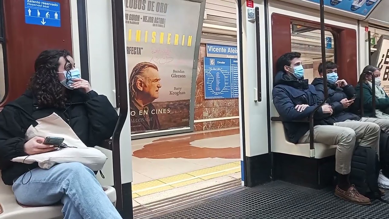 Metro de Madrid Serie 5000 4ª. Trayecto entre Ciudad Universitaria y Guzmán El Bueno.