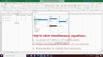 Excel For Engineers #8: How to Solve Systems of Equations Using Matrix Functions