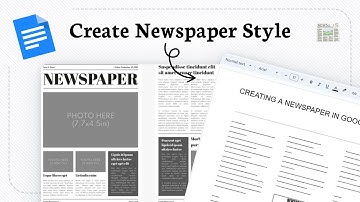 How to add a newspaper template in google docs