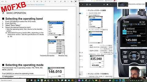 ICOM ID-52 - ADD YOUR REPEATER STORE TO MEMORY-manual