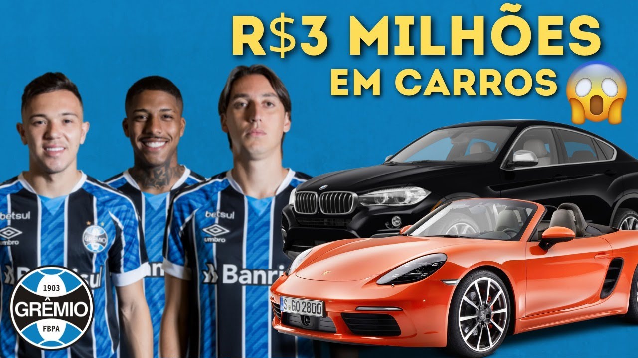 carros dos jogadores do grêmio 💸🤑 #gremio #brasileirao