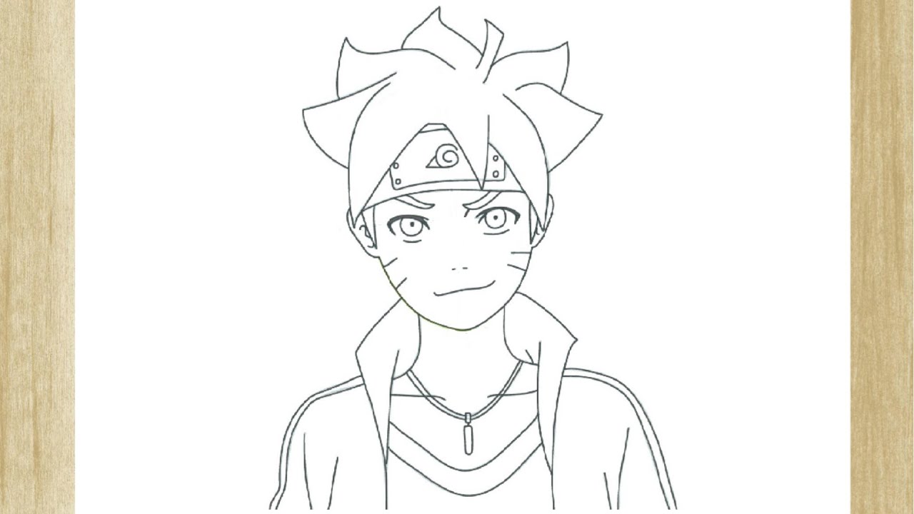 COMO DESENHAR O BORUTO /// HOW TO DRAW BORUTO 