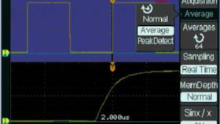 Rigol DS1000E Performance check in Peak Detect mode (Windows mode)