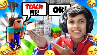 TEACHING MINECRAFT TO MY NOOB FRIEND😂@mrdent94 by Piyush Joshi Gaming 115,373 views 8 months ago 12 minutes, 19 seconds