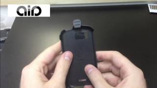 Samsung Moment M900 Black Hard Shell Holster with Rotating Belt Clip