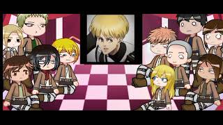 ||-aot react to trios-|| EMA ~part 1/?? (english in desc.♡)  ردة فعل شخصيات هجوم العمالقة لثلاثي ema