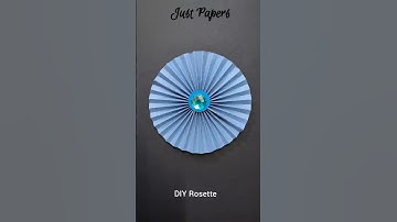 Paper Rosette Easy method #shorts #youtubeshorts #short #papercrafts