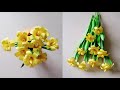 DIY Yellow Paper Flower / School project / Home Decor Craft idea | Paper Craft