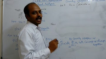 CSIR-NET-MATHEMATICS-REAL ANALYSIS-7:PROBLEMS BASED ON CAUCHY INTEGRAL TEST