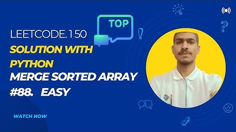 "Merge Sorted Array | LeetCode #88 | Python Solution Made Easy 🎯"