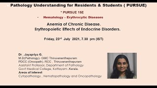 Pursue 15E  (Uploaded): Hematology – Anemia of Chronic Disease.